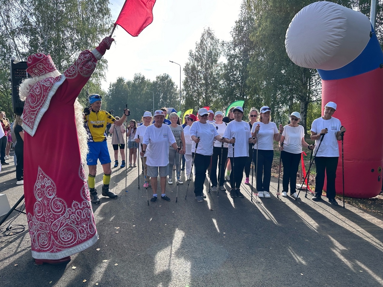 Открыли вчера лыжероллерную трассу в Великом Устюге.